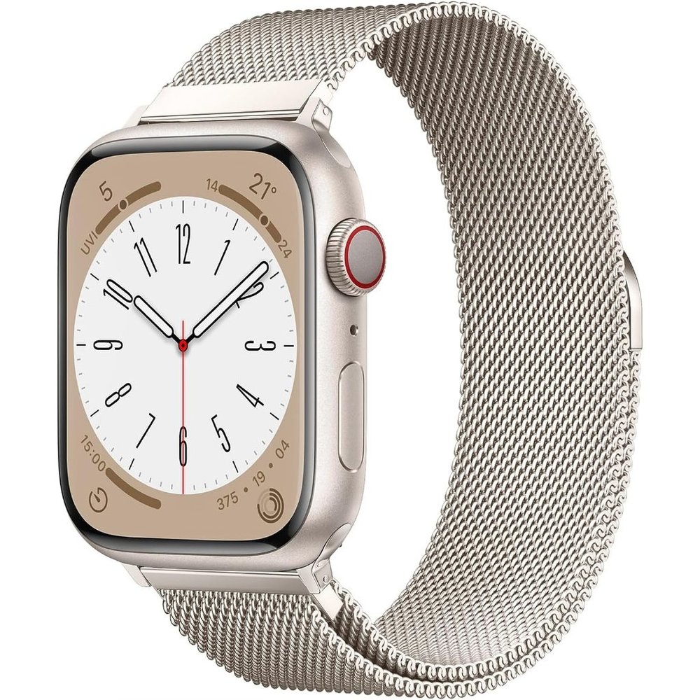 Women Stainless Steel Milanese Loop Apple Watch Magnetic Clasp Replacement Band